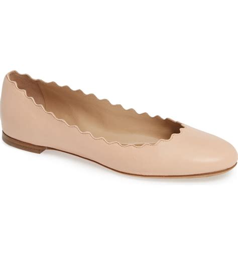 chloe lauren pricehump|Chloé Lauren Scalloped Ballet Flat (Women) .